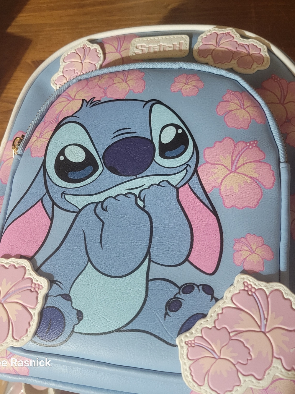 Bioworld Disney Lilo & Stitch Blue Floral Mini Backpack